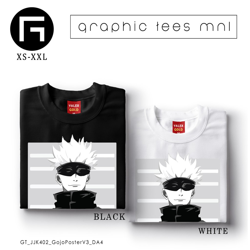 กราฟิกที MNL - GTM จูจุตสึไคเซ็นโกโจโปสเตอร์ซาโตรุ V3 เสื้อเชิ้ตที่กําหนดเอง Unisex Tshirt VEo