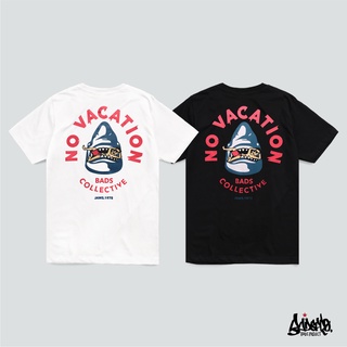 [ปรับแต่งได้]Just Say Bad  ® เสื้อยืดลาย แนวสตรีท รุ่น Jaws ดำ ขาว ( ลิขสิทธิ์ของแท้ ) แขนสั้น เสื้อยืดชาย เสื้อยืดหญิง