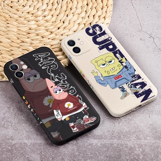 เคสโทรศัพท์มือถือ พิมพ์ลาย SpongeBob Patrick Star มีลายด้านข้าง สําหรับ Xiaomi Redmi 10 Note 11 Pro Plus Mi 11T Lite NE Poco X3 NFC GT 12 Pro 12X Mi 10T 9T 10S M3 M4 K20 7 8 Pro Max Note 10T