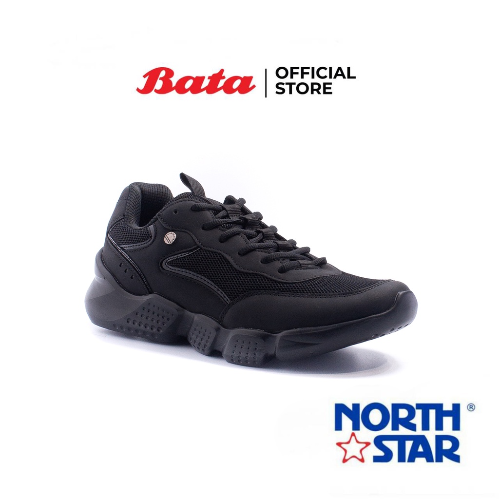 Bata ยี่ห้อ North Star รองเท้าผ้าใบ (สนีคเคอร์) ชายแบบผูกเชือก สีดำ - 8296030