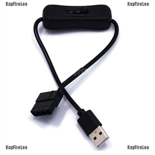 Kayfirelee อะแดปเตอร์สวิตช์เชื่อมต่อพัดลม usb เป็น 4 pin molex พร้อม pc