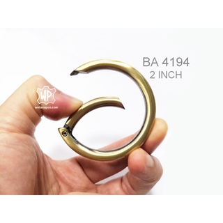 BA 4194 ตะขอกลม ห่วงสปริง ขนาด2นิ้ว 1ชิ้น Gate Spring O-Ring 2 inch 1 piece