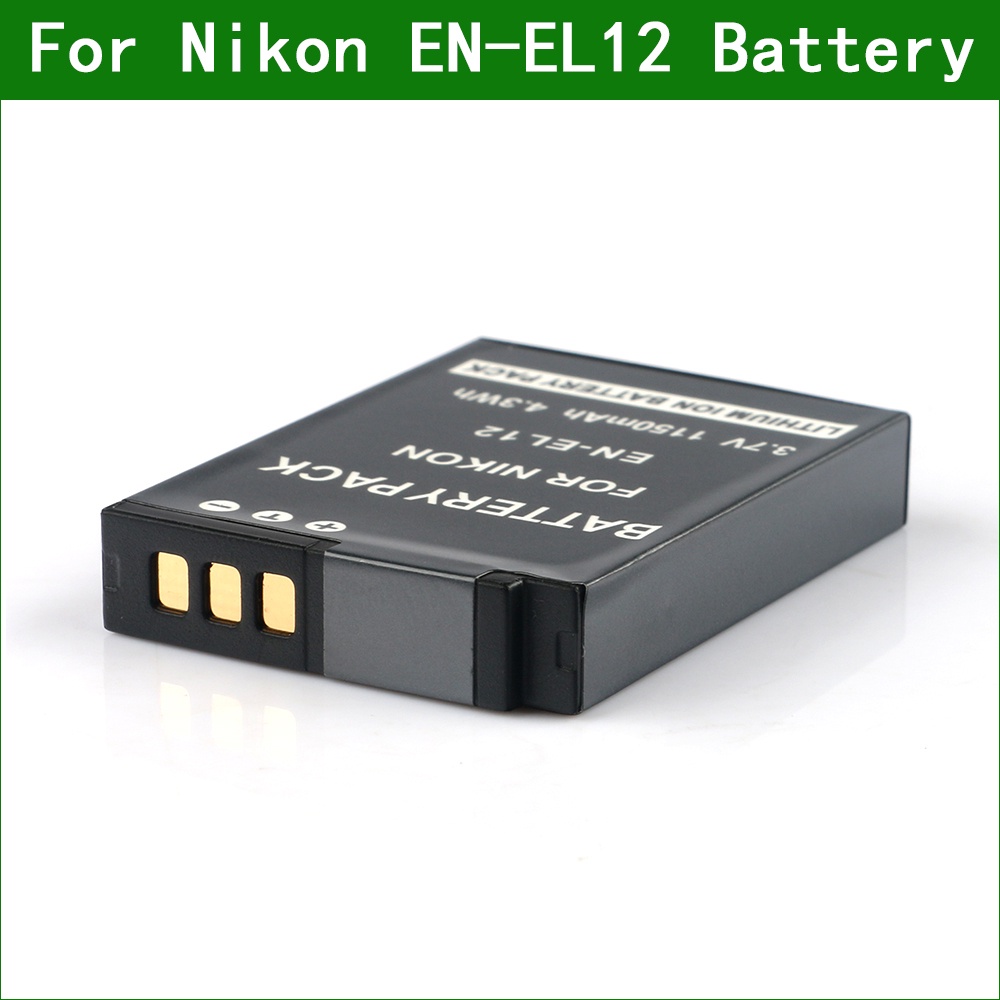 EN-EL12 ENEL12 EN EL12 Digital Camera Battery for Nikon COOLPIX S9300 S9400 S9500 W300 A900 S9900 B6