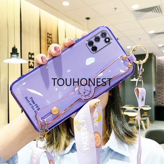 เคส Samsung Galaxy A32 A52 เคส Samsung A22 A21S เคส Samsung A13 A23 Case Samsung A12 M12 Cute TPU 6D Wrist Strap With Rope Soft Phone Cassing Cover Case โทรศัพท์มือถือ แบบนิ่ม ลายน่ารัก พร้อมสายคล้อง สําหรับ