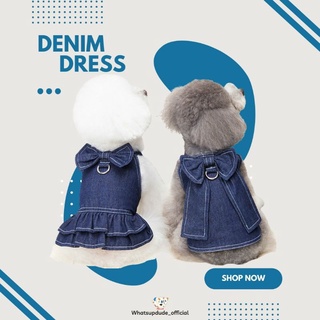 Denim dress 🧥 ชุดน้องหมา น้องแมว น้องกระต่าย ❗พร้อมส่ง ❗