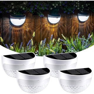 【Featured】Solar Fence Light 6LED Semicircular Table Ladder Light