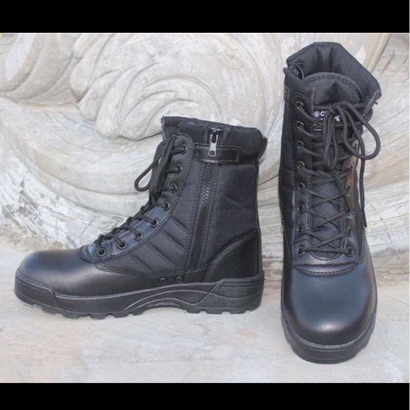 📌[บภาพถ่ายจริง] รองเท้าคอมแบท มีซิป รองเท้า ทหาร รด จังเกิ้ล เดินป่า Original Swat