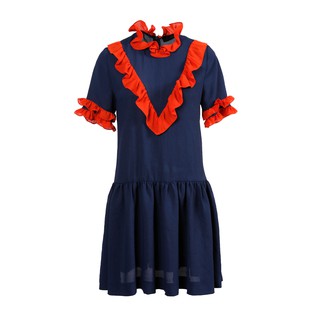 [ส่งฟรี] Senada SS2017 Ruffle Collar Dress