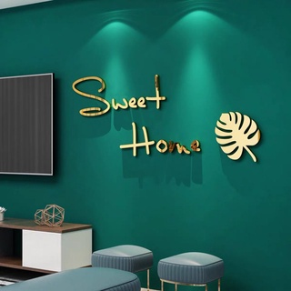 สติ๊กเกอร์วอลเปเปอร์อะคริลิค 3D Diy สําหรับติดตกแต่งผนัง