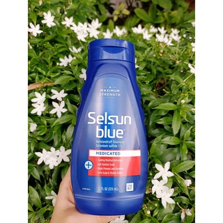 พร้อมส่ง Selsun Blue Medicated With Menthol Maximum strength ยาสระผม ช่วยรักษารังแค ขนาด 325ml.