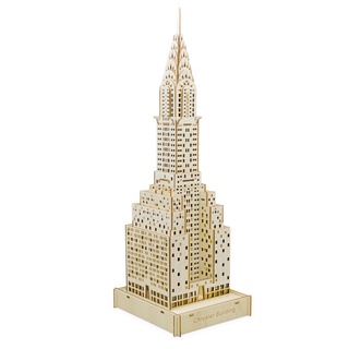 &gt;&gt;พร้อมส่ง&lt;&lt;จิ๊กซอว์ไม้ JIGZLE(NEW-LAND) 3D PLYWOOD- Chrysler Building จิ๊กซอว์ไม้ ขนาดใหญ่ ต่อได้ทั้งเด็กและผู้ใหญ่