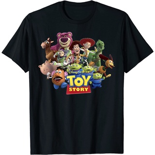 เสื้อยืดผ้าฝ้ายพรีเมี่ยม เสื้อยืด พิมพ์ลายดิสนีย์ Pixar Toy Story Buzz Woody Jessie สําหรับวิ่ง