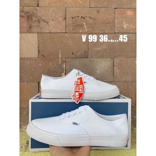 รองเท้าผ้าใบแฟชั่นแวน Vans of The Wall สี White size (36-45)