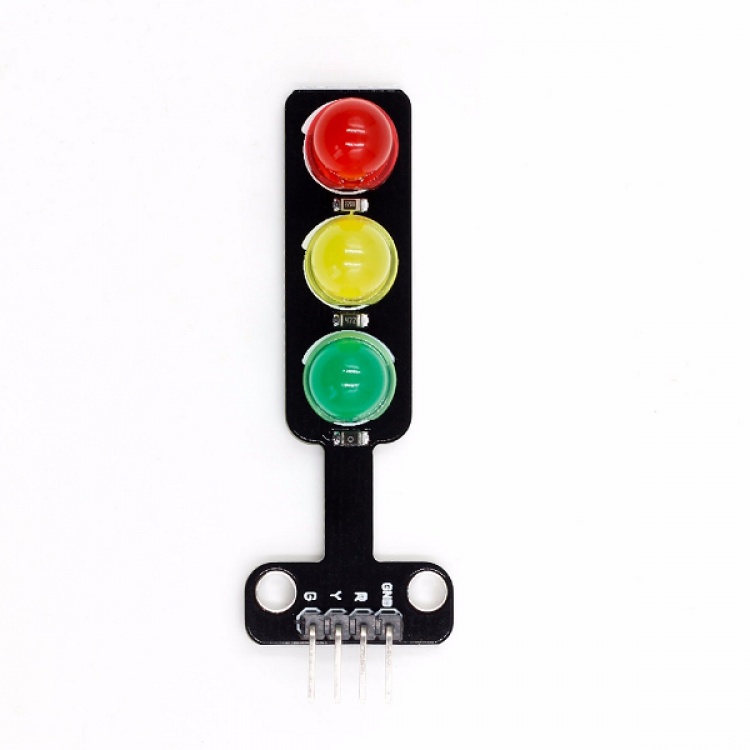 ลด 50% ใส่โค้ด INC8LZ3 LED traffic light module 5V traffic light module LED 8mm 3 สีแบบไฟจราจร