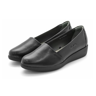 Pierre Cardin รองเท้าผู้หญิง รองเท้าส้นแบน รองเท้าคัทชู นุ่มสบาย ผลิตจากหนังแท้ สีดำ รุ่น 27WC455