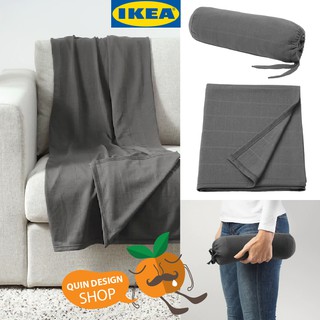 ikea ผ้าคลุม ใช้เป็น ผ้าห่ม น้ำหนักเบา พกพาได้ ผ้าห่มเดินทาง อิเกีย ขนาด 120x170 ซม.