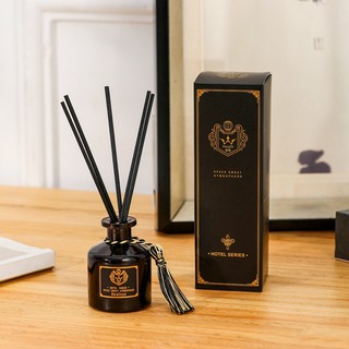 (น้ำหอม+ก้าน) Reed Diffuser ก้านไม้หอมปรับอากาศ น้ำหอมกลิ่นโรงแรม น้ำมันหอมระเหยอโรม่า น้ำหอมนำเข้าจากฝรั่งเศส 50 มล.