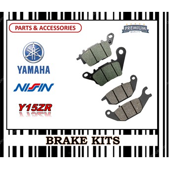 ชุดผ้าเบรค YAMAHA Y15ZR FR0NT & REAR NISSIN TYPE