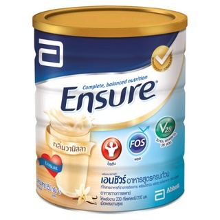 🔥HOT🔥 เอนชัวร์ อาหารสูตรครบถ้วน กลิ่นวานิลลา 850กรัม Ensure Vanilla Flavoured Complete Balanced Nutrition 850g