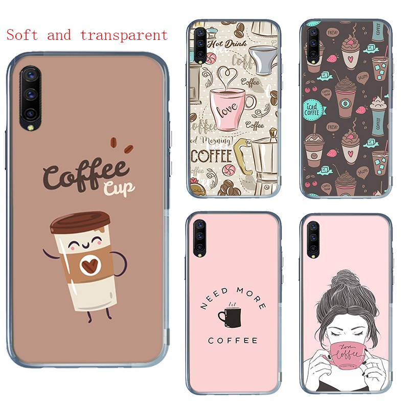 Coffee Time Soft และโปร่งใสเคสโทรศัพท์สําหรับ VIVO Y11 Y12 Y19 Y20 Y30 Y53 Y55 Y69 Y71 Y81 ฝาครอบ