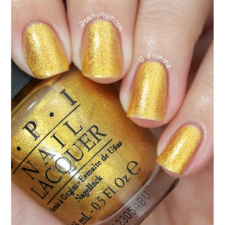 พร้อมส่ง OPI - Oy Another Polish Joke (NLE78) ยาทาเล็บ สีทองเหลืองอร่ามมากค่า Gold shimmer ลุคหรูหร่าท็อปอะไรก็สวยค่าาา