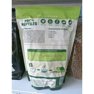 Pro Reptiles [1kg.] อาหารเม็ดสำเร็จรูป อาหารเต่าซูคาต้า อาหารเต่าบกทุกสายพันธุ์