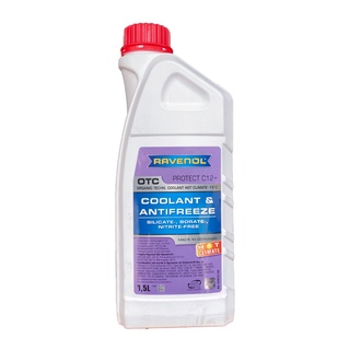 น้ำหล่อเย็น น้ำหม้อน้ำ RAVENOL COOLANT &amp; ANTIFREEZE สูตร HOT CLIMATE ขนาด 1.5 ลิตร ( ไม่ผสมน้ำ )