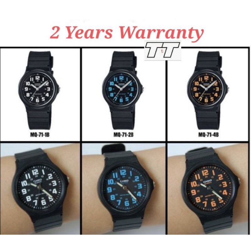 นาฬิกานักเรียน Casio / นาฬิกาเด็ก MQ-771-1B MQ-71-2B MQ-71-4B [รับประกัน 2 ปี] นาฬิกาสปอร์ตเยาวชน Wa