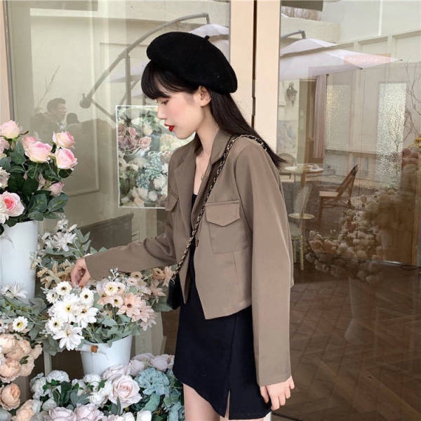 🔥ส่งไวจากไทย🔥 MSD Blazer เสื้อเบลเซอร์แขนยาว สไตสเกาหลี แต่งกระดุมสวยเกร๋ ผ้าดีมาก 911#