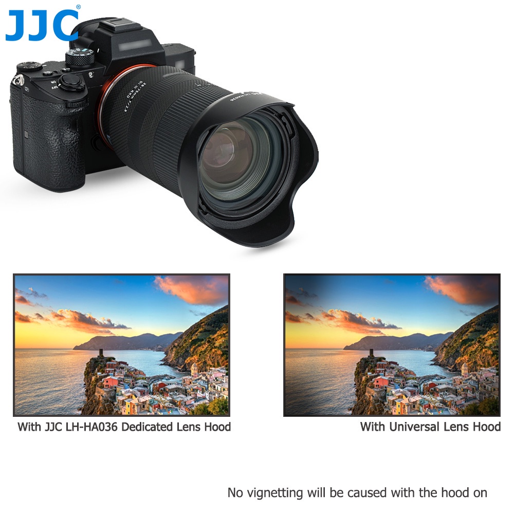 JJC LH-HA036 กล้องเลนส์เปลี่ยน HA036 สำหรับ Tamron A036 B070 เลนส์ Tamron 28-75mm F2.8 Di III RXD เลนส์และ Tamron 17-70mm F2.8 Di III-A VC RXD เลนส์