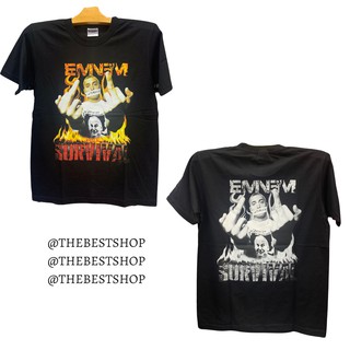 เสื้อยืดวงร็อค EMINEM สกรีนสวย เสื้อยืดเอมิเนม เสื้อลายวง วินเทจ