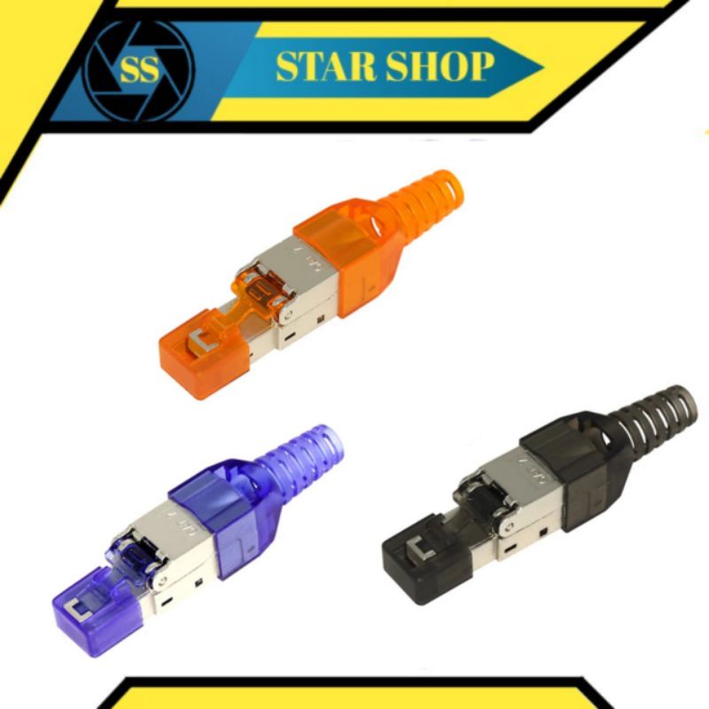 Cat7 หรือ Cat6A RJ45 Connector/RJ45 Cat7 STP FTP Connector