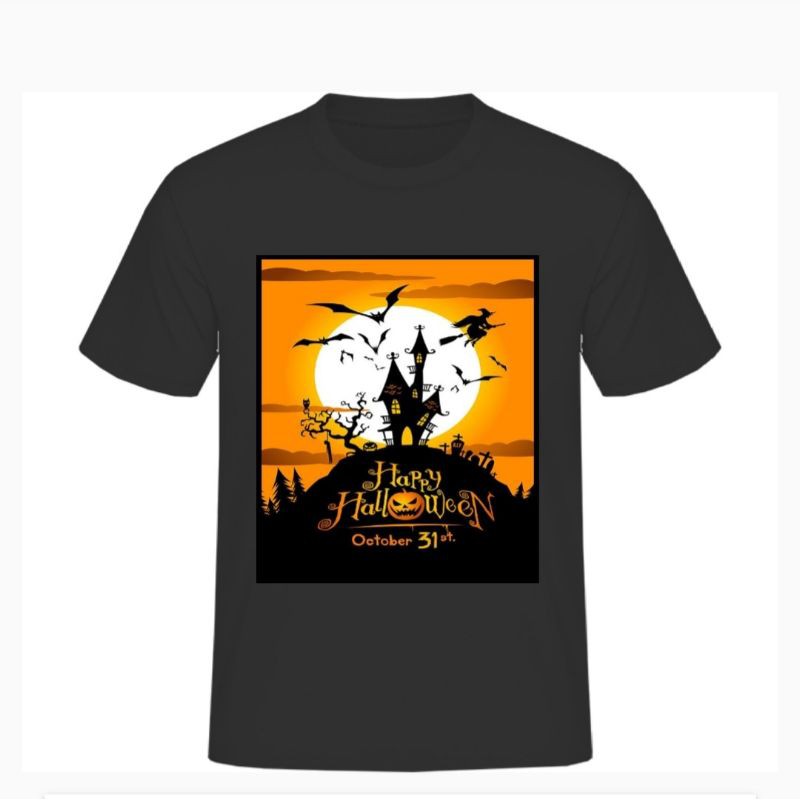 เสื้อยืดพิมพ์ลาย Halloween October 31st