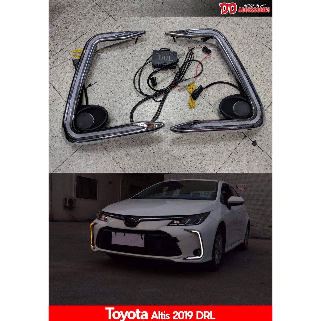 เดไลท์ Daylight DRL Altis 2019 2020 2021 ไฟ 2 สี ใส่ตรงกรอบสปอร์ตไลท์