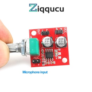 ZIQQUCU DC4-12V LM386 บอร์ดโมดูลขยายเสียงไมโครโฟนไฟฟ้า สามารถขับเคลื่อนหูฟัง และลําโพง ขนาดเล็ก