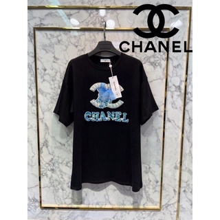 (ส่งฟรี) เสื้อยืด CHANEL WITH CRYSTAL SpringSummer