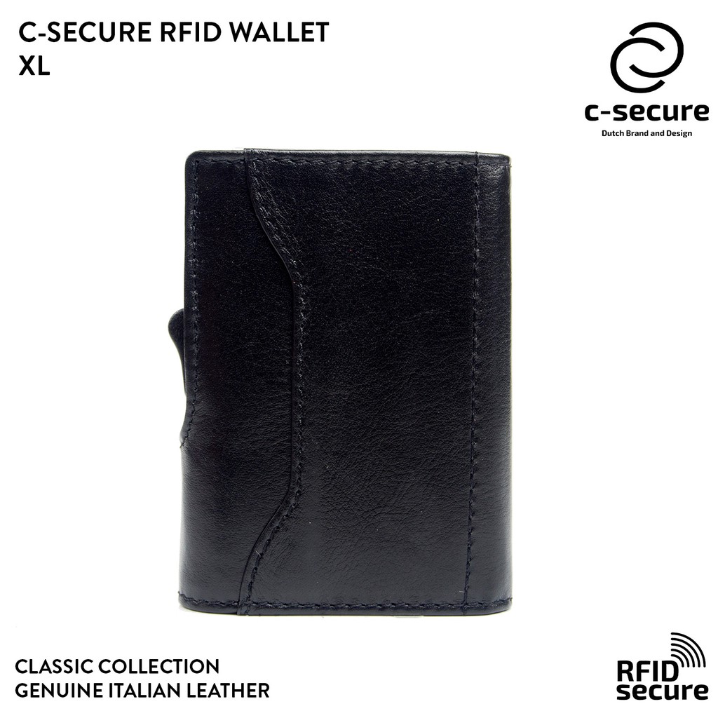 C-SECURE กระเป๋าใส่บัตร กระเป๋าสตางค์ (RFID Protection) ขนาด XL รุ่น ...