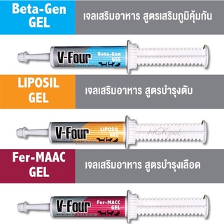 V-Four เจลวิตามินเสริมสุขภาพสัตว์เลี้ยง กระตุ้นภูมิ บำรุงเลือด บำรุงตับ ปริมาณ 21 กรัม