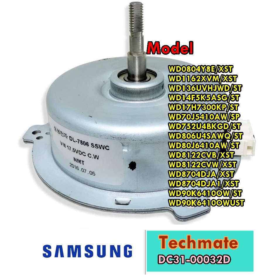 อะไหล่ของแท้/มอเตอร์พัดลมเครื่องซักผ้าซัมซุง/SAMSUNG/MOTOR BLDC FAN/DC31-00032D