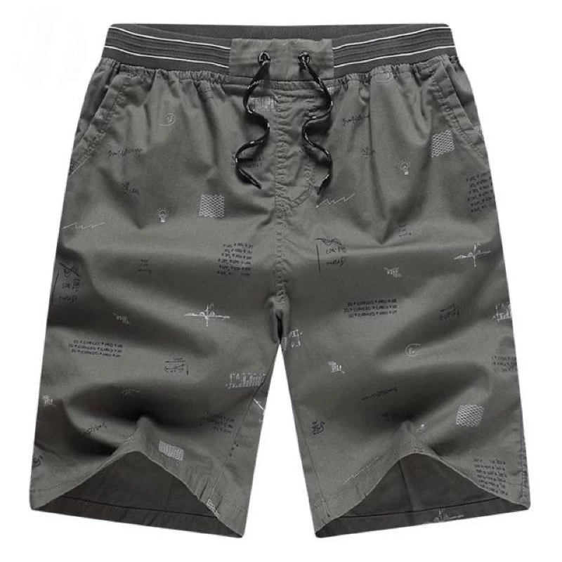 (L - 4XL) หลายลาย หลายสี กางเกงขาสั้นลำลอง แฟชั่นผู้ชายพิมพ์ลาย