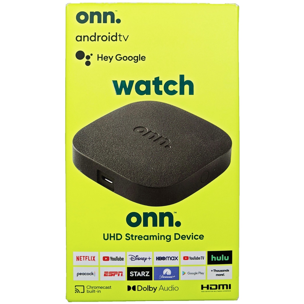 Onn Android TV UHD 4K with Chromecast and Google Assistant builtin
