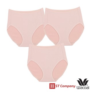 Wacoal Panty กางเกงใน ทรงเต็มตัว ขอบเรียบ สีเบจ (3 ตัว) กางเกงในผู้หญิง ผู้หญิง วาโก้ เต็มตัว รุ่น WU4M01 WU4C34