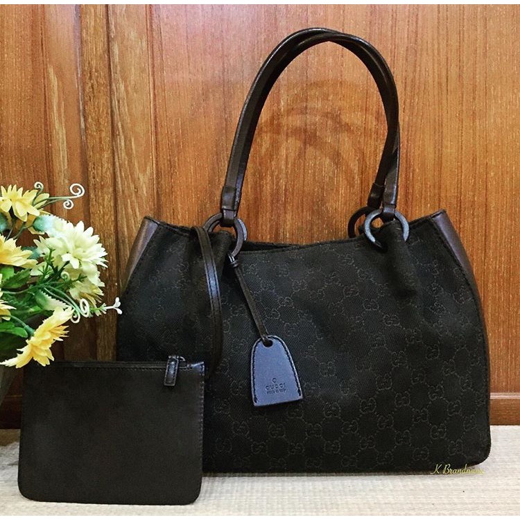 Gucci Vintage Tote Bag Shoulder Bag แท้ 💯%