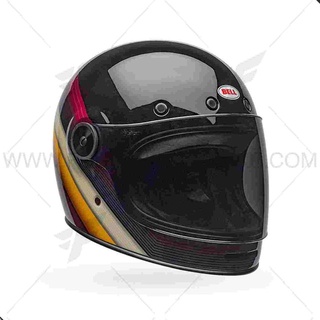 หมวกกันน็อค Bell Bullitt Burnout Gloss Black/White/Maroon