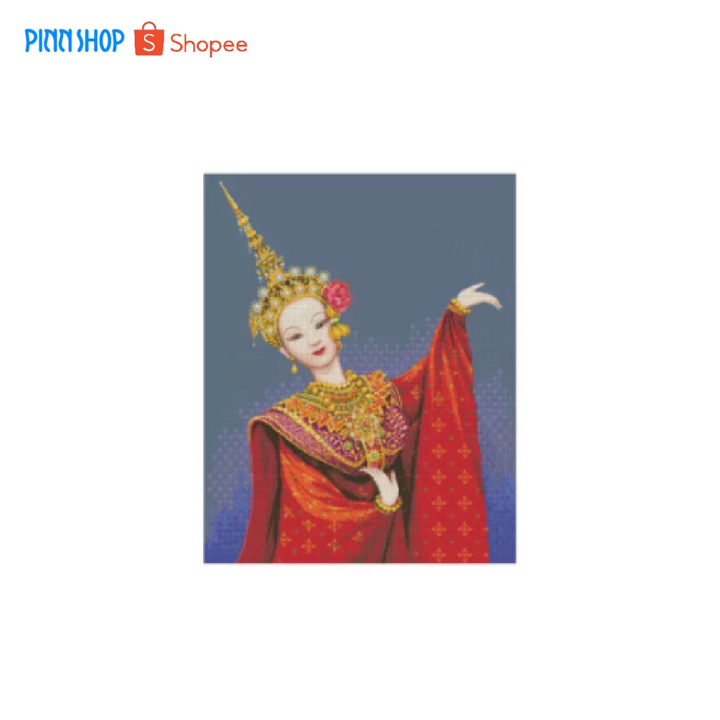 Pinn Shop ชุดปักครอสติช : หุ่นกระบอกไทย (TP-03)