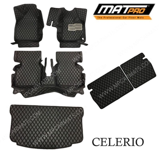 MatPro พรมปูพื้นเข้ารูป 5D 6D Premium Fitted Leather Car Mats สำหรับรถรุ่น SUZUKI CELERIO เต็มคัน ปี 2014