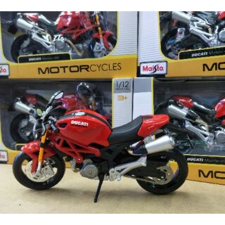 รถโมเดล มอไซค์ DUCATI MONTER696 สเกล1:12