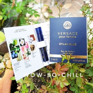 กลิ่นสดชื่น แต่ให้ความหรูหรา 🥰 น้ำหอม Versace Pour Femme Dylan Blue edp.ขนาดทดลอง ของแท้ 100%