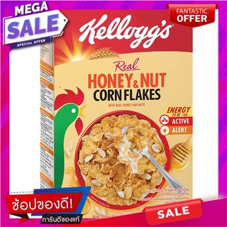 เคลล็อกส์คอร์นเฟลกส์ฮันนี่แอนด์นัต 200กรัม Kelloggs Cornflakes Honey and Nut 200 gm.