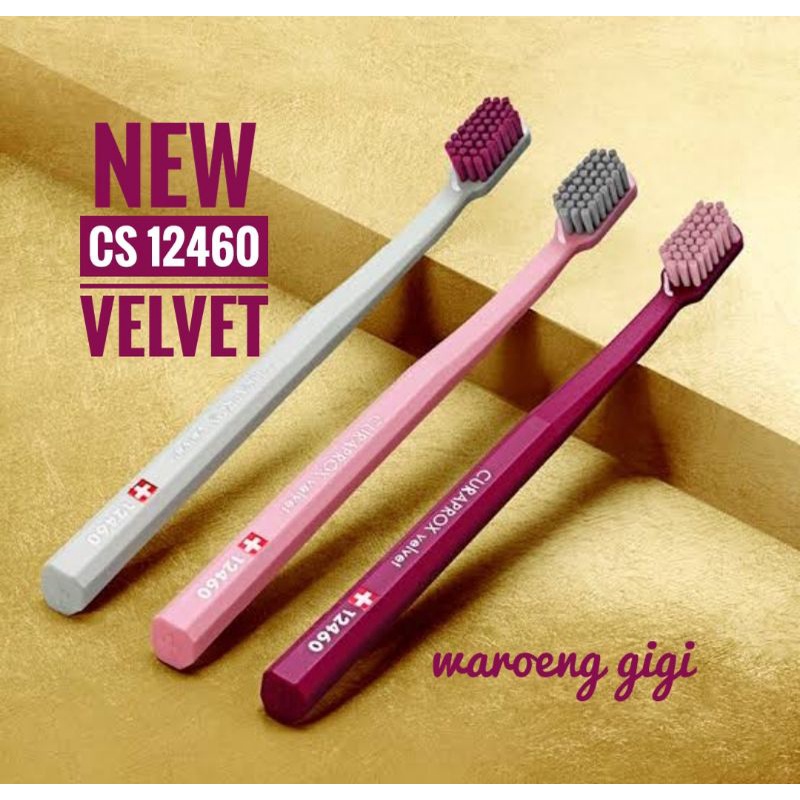 Curaprox 12460s แปรงสีฟัน ผ้ากํามะหยี่ 12460s